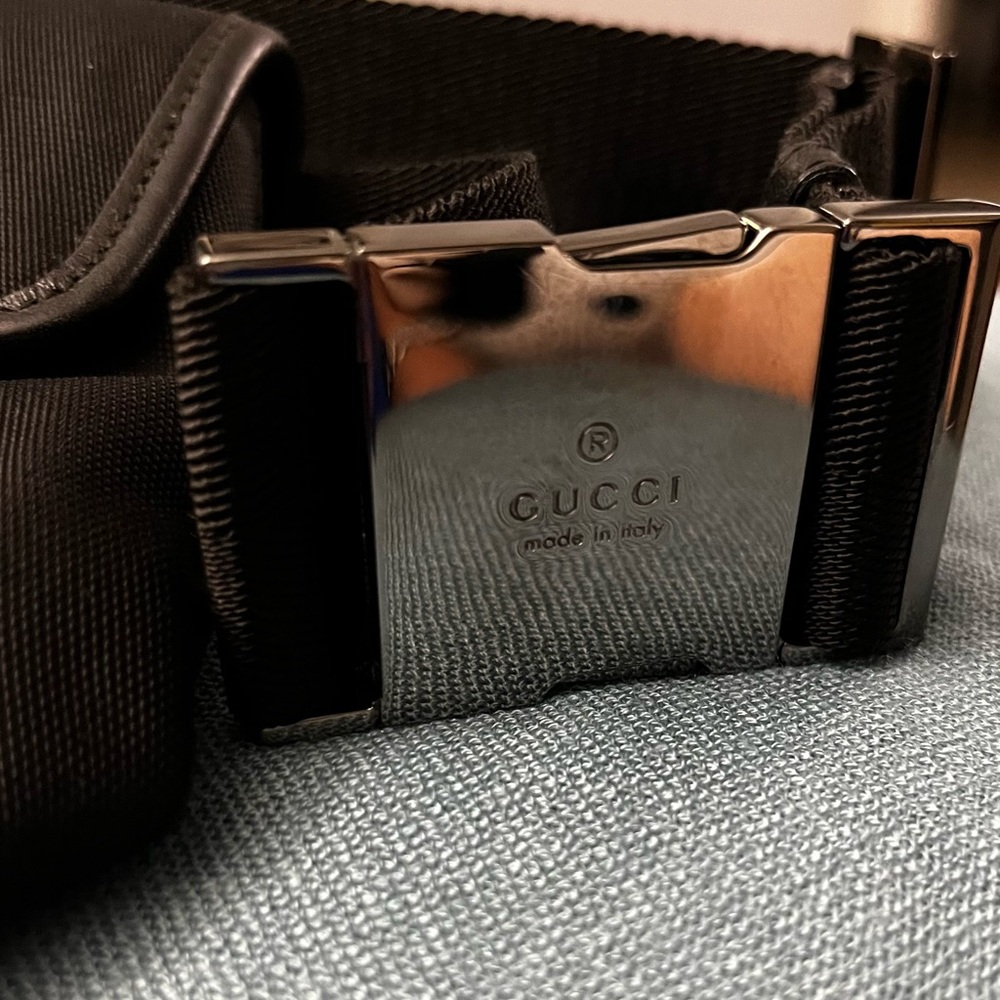 G005 - Gucci Black GG Canvas Jackie Belt Bag - Picture 2 of 6